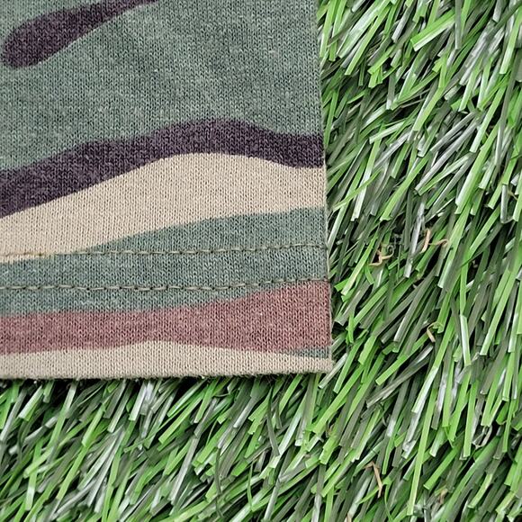 Vintage 90s Tru-Spec Woodland Camo Shirt Small 18x27 Green Brown - Picture 8 of 10